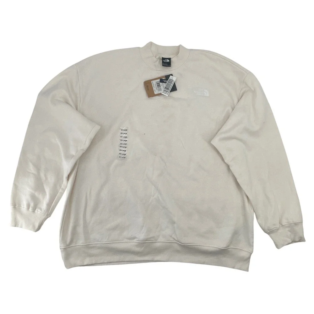 The North Face Sweatshirt Evolution Mock Neck XXL Gardenia White NWT